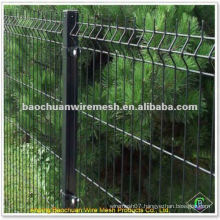 All black Welded PVC Coated Fence Road Wire Mesh Fence